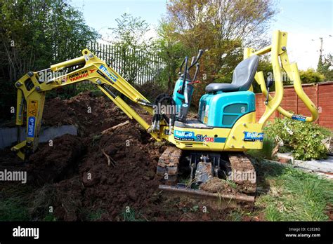 micro digger back garden